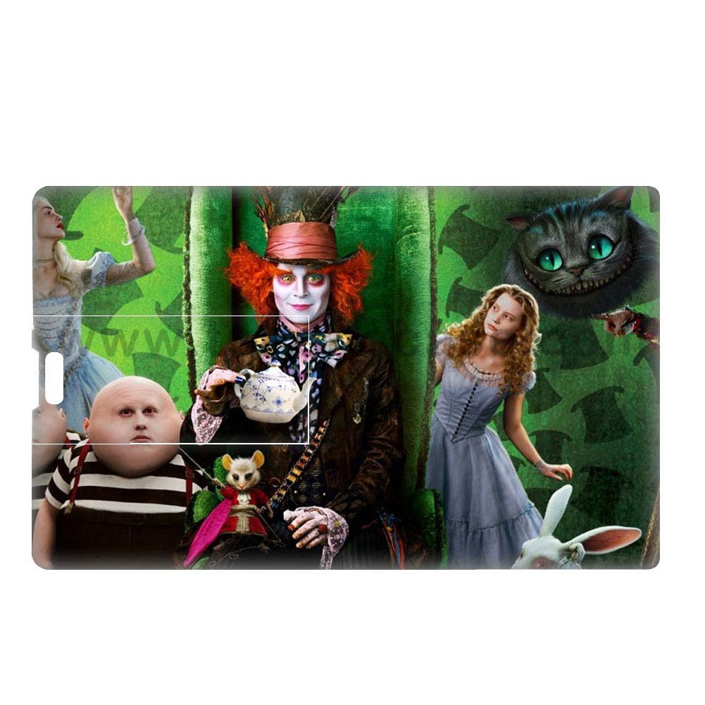 Card USB Flash Capacity is 16GB Design With Alice in Wonderland